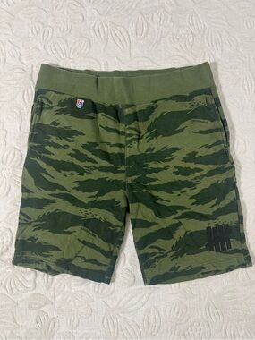 Undefeated Men’s Olive Green Tiger Camo Shorts